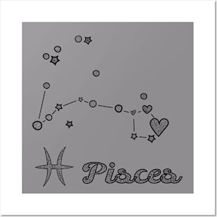 Pisces zodiac sign Posters and Art